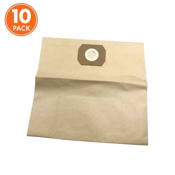 Universal Replacement Paper Filter Bag for SWD8000 Wet / Dry Vacuum and Others | 10 Pack, Sun Joe, Mfr#: SWD-8GB-10PK